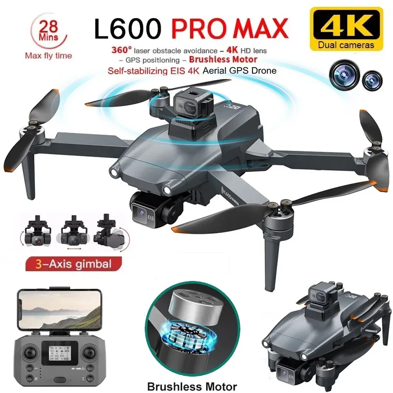 Drone Gps Mount - L600 PRO MAX GPS Drone Professionale