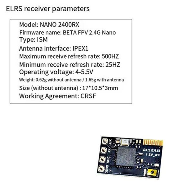 Drone Antenna - CYGJ-10PCS Ricevitore ELRS 2.4Ghz NANO Expresslrs